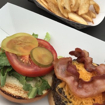 Bryant Park Nola - All beef burger added cheddar cheese and bacon. - Bars Near Me - New Orleans, Louisiana Bryant Park Nola - All beef burger added cheddar cheese and bacon. - Bars Near Me - New Orleans, Louisiana