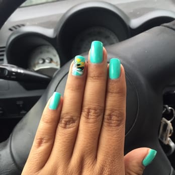 P I Nail Spa - Freestyle design I got from Cardin yesterday.  I love my spring nails!  He's awesome! - Nail Salons Near Me - Downey, California