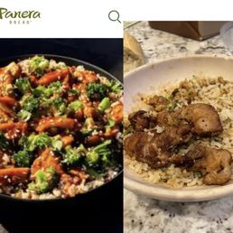 Teriyaki chicken and broccoli bowl... very sad looking Teriyaki chicken and broccoli bowl... very sad looking