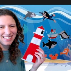 Healthy Speech Solutions - Using green screen technology, the speech therapist is able use handheld objects to socially interact with the screen.
