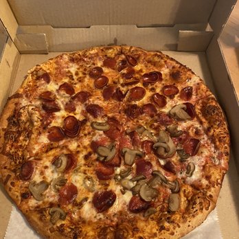 Pizza Spot - Pepperoni and mushroom - Pizza Near Me - Plymouth, Michigan Pizza Spot - Pepperoni and mushroom - Pizza Near Me - Plymouth, Michigan