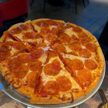 The Standard Tavern - Medium Standard pepperoni w/ hot honey pizza - American Near Me - Las Vegas, Nevada The Standard Tavern - Medium Standard pepperoni w/ hot honey pizza - American Near Me - Las Vegas, Nevada