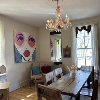 5th and Jefferson Coffee House - Sun-filled parlor w a timeless chandelier. - Coffee & Tea Near Me - Sturgeon Bay, Wisconsin