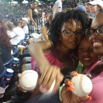 Norfolk Tides - We were lucky to get a total of 4 foul balls...3 shown here!! - Professional Sports Teams Near Me - Norfolk, Virginia