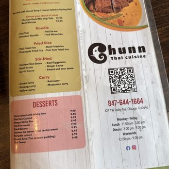 Chunn Thai Cuisine - Lunch Menu is well worth it! - Thai Near Me - Chicago, Illinois Chunn Thai Cuisine - Lunch Menu is well worth it! - Thai Near Me - Chicago, Illinois