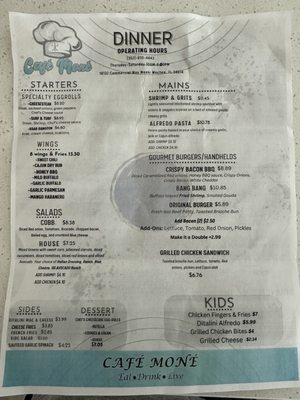 Menu photo 2 Cafe Mone Weeki Wachee, FL