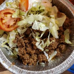El Vaquero Mexican Restaurant - This was supposed to be chicken taco salad that was made with ground beef instead.