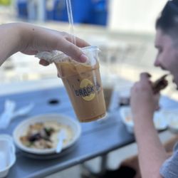 French vanilla iced latte