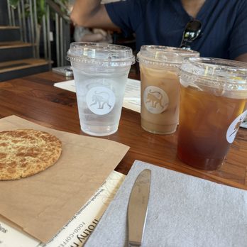 Frothy Monkey - Snicker doodle, Chai latte on ice and a 5 AM. All very good. - Coffee & Tea Near Me - Nashville, Tennessee Frothy Monkey - Snicker doodle, Chai latte on ice and a 5 AM. All very good. - Coffee & Tea Near Me - Nashville, Tennessee