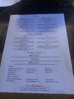 Menu photo 5 Toscana's Ristorante Peabody, MA
