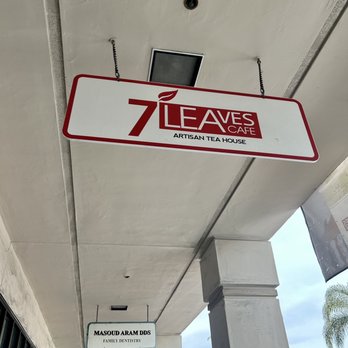 7 Leaves Cafe - Outside sign - Coffee & Tea Near Me - Tustin, California 7 Leaves Cafe - Outside sign - Coffee & Tea Near Me - Tustin, California