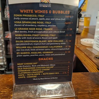 Goofy Foot Taproom & Brewery - Wine and snacks list as of 2/2020 - Breweries Near Me - High Point, North Carolina Goofy Foot Taproom & Brewery - Wine and snacks list as of 2/2020 - Breweries Near Me - High Point, North Carolina