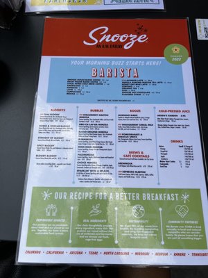 Menu photo 8 Snooze An A M Eatery Atlanta, GA Menu photo 8 Snooze An A M Eatery Atlanta, GA