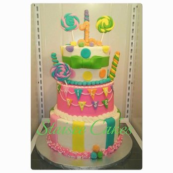 Staisee Cakes - a three tiered birthday cake - Cupcakes Near Me