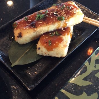 Sushi Rock - Fried tofu yakitori very very good! The sauce on top makes the dish! - Japanese Near Me - Dallas, Texas