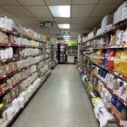 Tidy and well-organized shelves.
