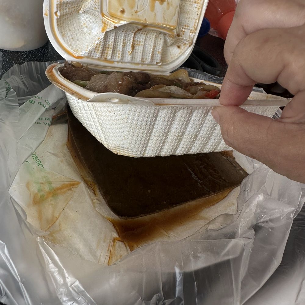 Lobster King - Spillage from my Mongolian beef that I had Delivered by @Doorbash - Seafood Near Me - Honolulu, Hawaii Lobster King - Spillage from my Mongolian beef that I had Delivered by @Doorbash - Seafood Near Me - Honolulu, Hawaii