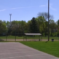 Baseball fields with lots of parking