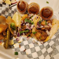 Tequileros Taqueria - Shrimp street tacos