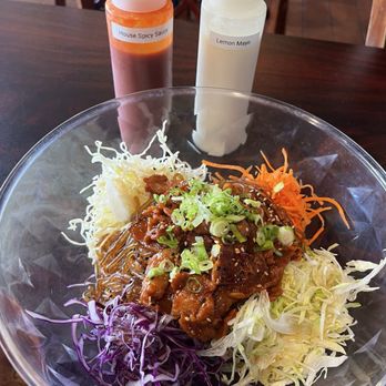 Sushi Tari - Nude bowl with spicy pork bulgogi - Sushi Bars Near Me - Orange, California Sushi Tari - Nude bowl with spicy pork bulgogi - Sushi Bars Near Me - Orange, California