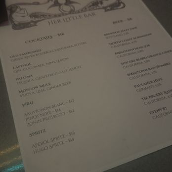 Her Little Bar - soft open menu - Bars Near Me - Los Angeles, California