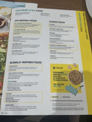 Menu photo 8 California Pizza Kitchen Arcadia, CA