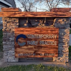 Contemporary Family Practice - CFP thanks local artisan, Marcio Fagundes, for this beautiful sign!