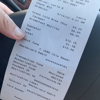 Stan's Donuts & Coffee - My receipt.  Total waste of money. - Donuts Near Me - Orland Park, Illinois