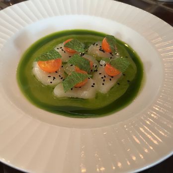 Hermon's - Scallop Auguachile Appetizer. - New American Near Me - Los Angeles, California