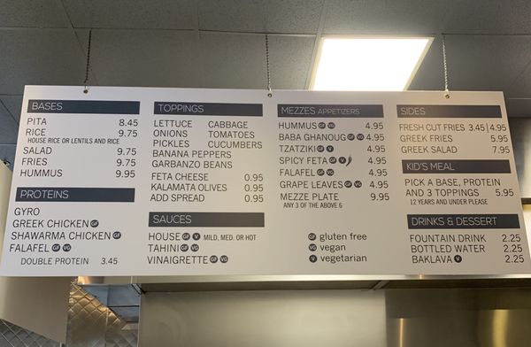 Menu photo 4 Sababa Mediterranean Grill Columbus, OH