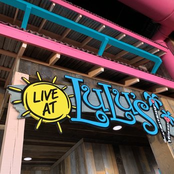 LuLu's Destin - Inside the restaurant, in front of live stage, where they have music. - Seafood Near Me - Destin, Florida