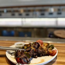 Kitchen 101 - Beef Kabobs with Brussels Sprouts