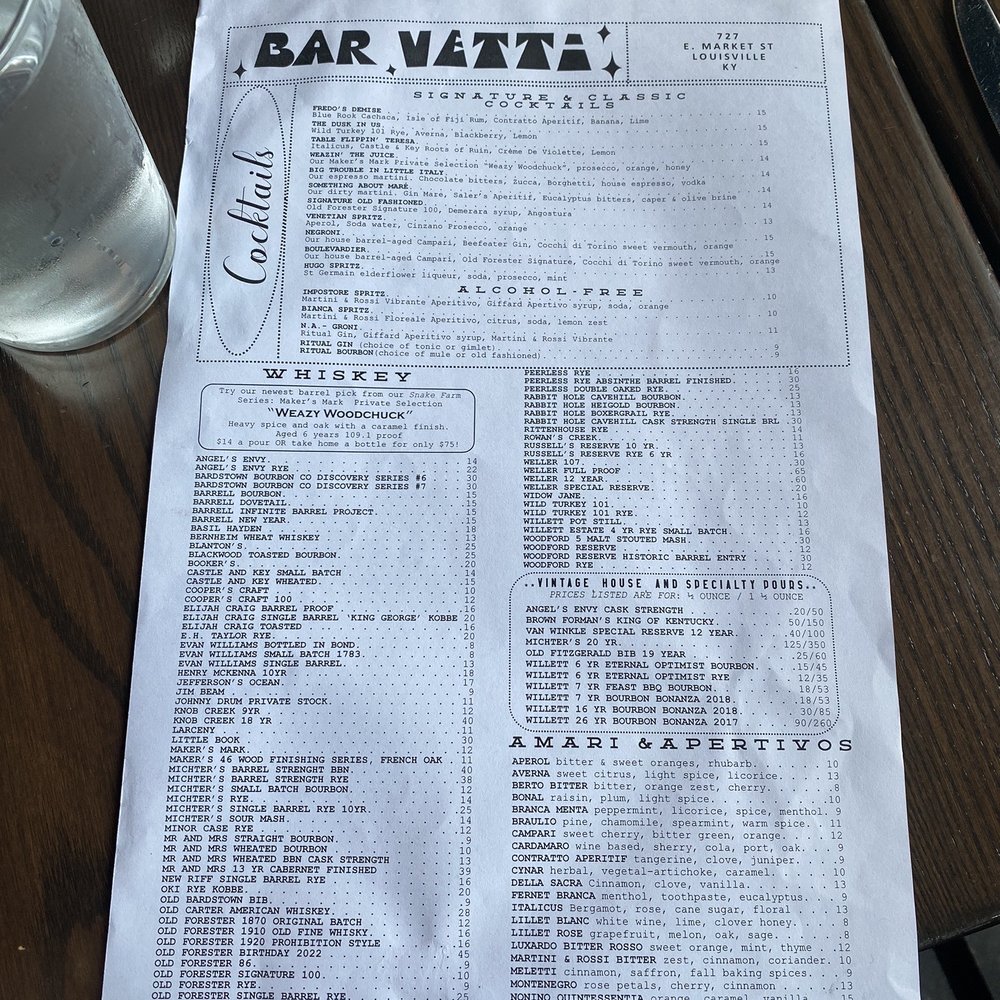 bar Vetti - Italian Near Me - Louisville, Kentucky