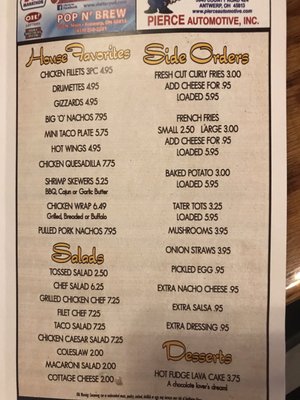 Menu photo 3 Oasis Bar & Grill Antwerp, OH Menu photo 3 Oasis Bar & Grill Antwerp, OH