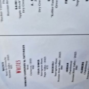 Bird & The Bottle - Menu - Bars Near Me - Santa Rosa, California