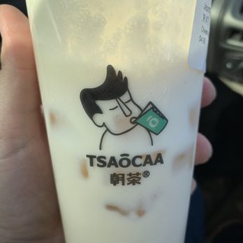 Tsaocaa - Jasmine milk tea with boba and cheese foam - Ice Cream & Frozen Yogurt Near Me - Indianapolis, Indiana Tsaocaa - Jasmine milk tea with boba and cheese foam - Ice Cream & Frozen Yogurt Near Me - Indianapolis, Indiana
