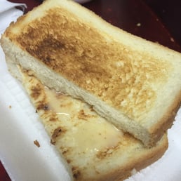 Condensed milk on toast