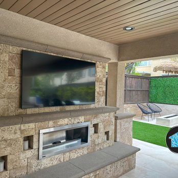 Home Tech Expert - Backyard Patio 4k TV install by Wil Vitela Home Technology Expert - Home Automation Near Me