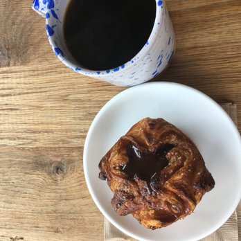 Mañana - Chocolate kouign amann and a drip. The perfect pair - Coffee & Tea Near Me - Austin, Texas