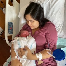 Birth Center of Baton Rouge - The first time I was able to hold my son after being rushed into emergency surgery unaware if I would make it out.