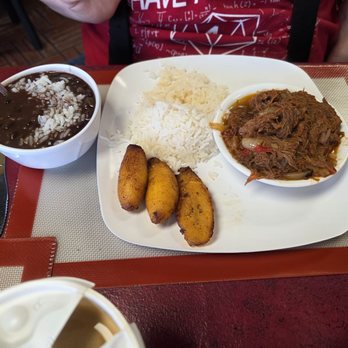 Cuban Delights Cafe - Ropa Villa black beans and rice sweet plantains and of course don't forget the Cafe Con Leche - Cuban Near Me - Lakeland, Florida