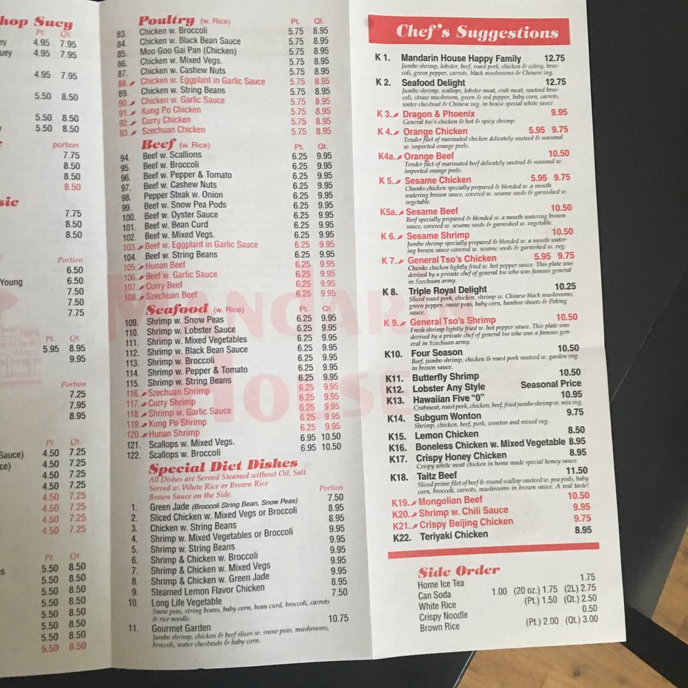 Mandarin House Restaurant - Menu - Seafood Near Me - Staten Island, New York Mandarin House Restaurant - Menu - Seafood Near Me - Staten Island, New York