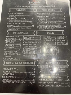 Menu photo 1 Querencia Brunch Restaurant Manteca, CA Menu photo 1 Querencia Brunch Restaurant Manteca, CA