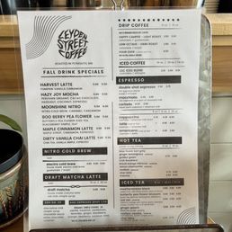 Fall menu Fall menu