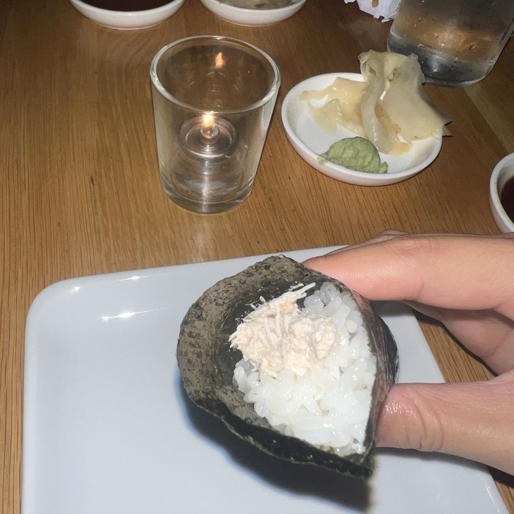 Blue and Dungeness Crab Hand Roll Blue and Dungeness Crab Hand Roll