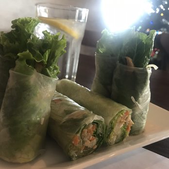Pho Banh Mi - Water doesn't taste like tap and appreciate the lemon slice. Veggie spring rolls had plenty of lettuce and yummy jicama, tofu plus carrots. - Vietnamese Near Me - Los Altos, California Pho Banh Mi - Water doesn't taste like tap and appreciate the lemon slice. Veggie spring rolls had plenty of lettuce and yummy jicama, tofu plus carrots. - Vietnamese Near Me - Los Altos, California
