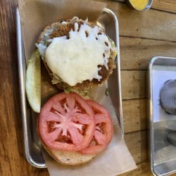 Crab cake sandwich