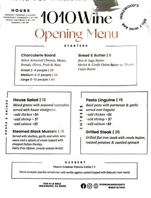 Menu photo 8 1010 Wine and Events Inglewood, CA Menu photo 8 1010 Wine and Events Inglewood, CA