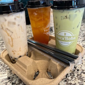 Yuca Boba - Horchata milk tea, pineapple black tea and matcha milk tea - Bubble Tea Near Me - Yucaipa, California Yuca Boba - Horchata milk tea, pineapple black tea and matcha milk tea - Bubble Tea Near Me - Yucaipa, California