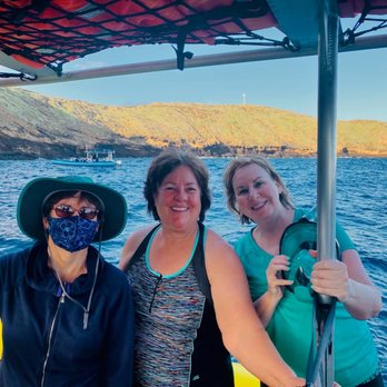 Maui Snorkel Charters - Girls having fun before jumping in at Molokini. - Boat Tours Near Me - Kihei, Hawaii Maui Snorkel Charters - Girls having fun before jumping in at Molokini. - Boat Tours Near Me - Kihei, Hawaii